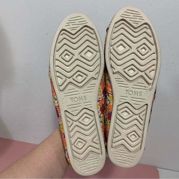 Toms Women’s Alpargata Natural Paper Source Ditzy Floral Print Shoes 9.5 - Picture 5 of 8